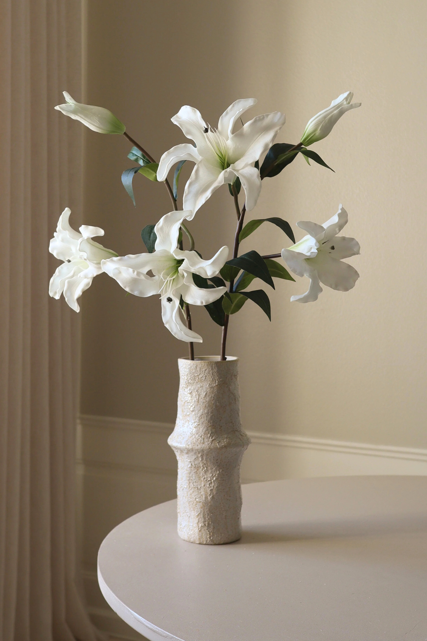 Majestic Lily blomst - hvid